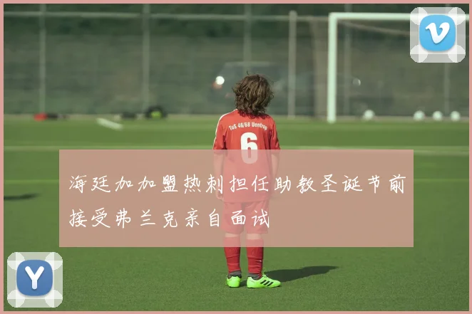 海廷加加盟热刺担任助教圣诞节前接受弗兰克亲自面试